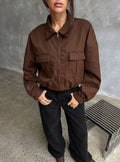 Right Time Bomber Jacket Chocolate