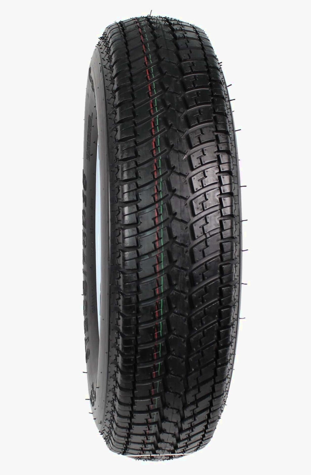 Trailer Tires On Rims ST205/75D15 Load Range C 5 Hole White Spoke - 2-Pack