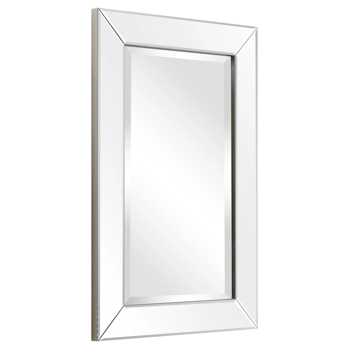 Rectangular Clear Beveled Wall Mirror - 3 Sizes
