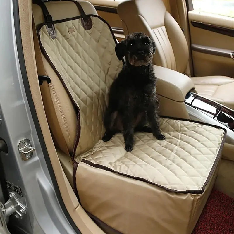 Small Dog Car Booster Seat With Adjustable Strap, Waterproof Nylon, 19.6 in x 17.7 in x 22.8 in