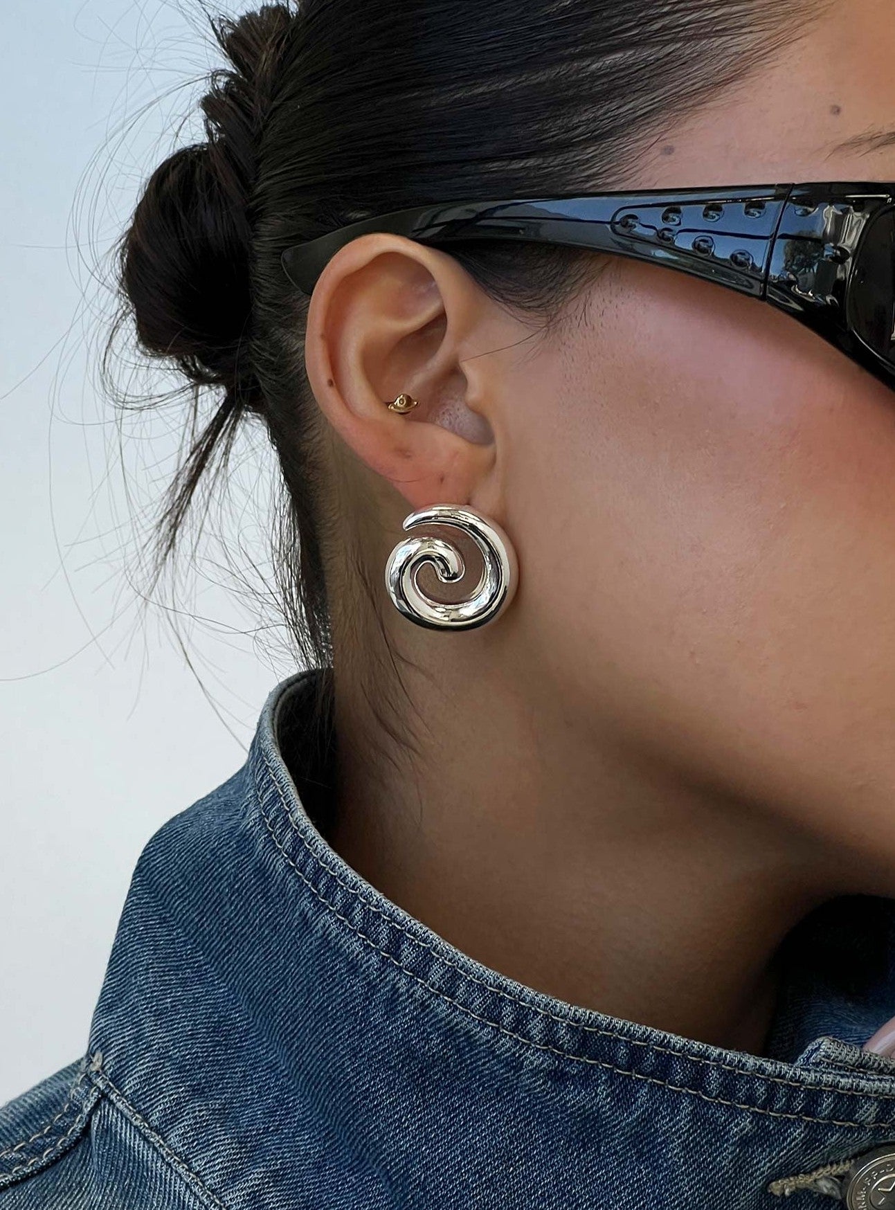 Sold On You Spiral Earrings Silver