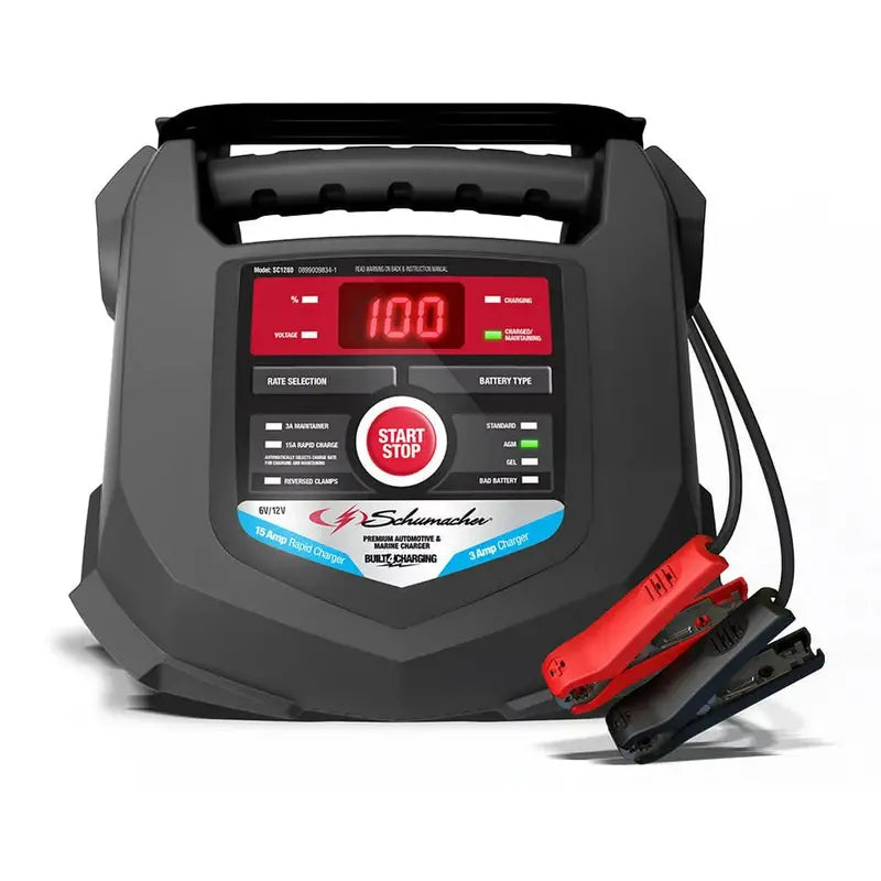 Schumacher 15-Amp 6V/12V Fully Automatic Battery Charger and Maintainer - SC1280
