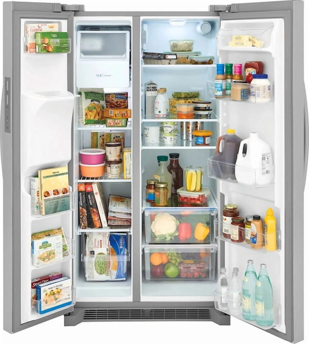 Frigidaire 26 Cu. Ft. 36in Standard Depth Side-by-Side Refrigerator, Stainless Steel - FRSS2623AS