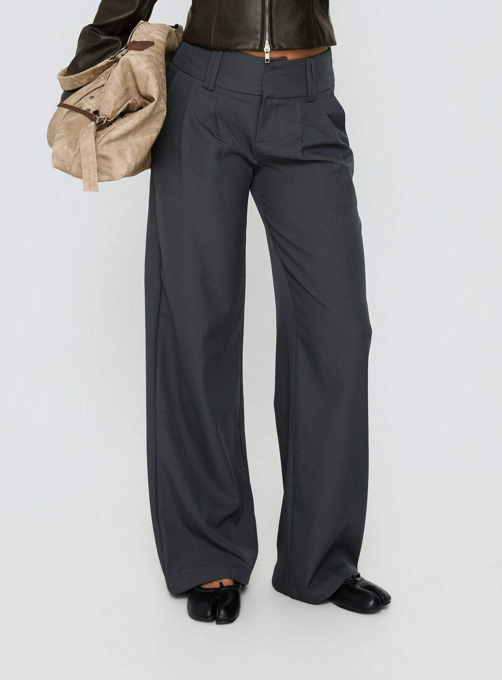 Two Lovers Low Rise Pants Slate