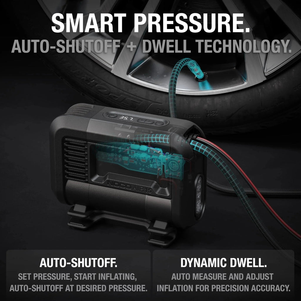 NOCO 15A 12V Portable Tire Inflator, 80 PSI - AIR15