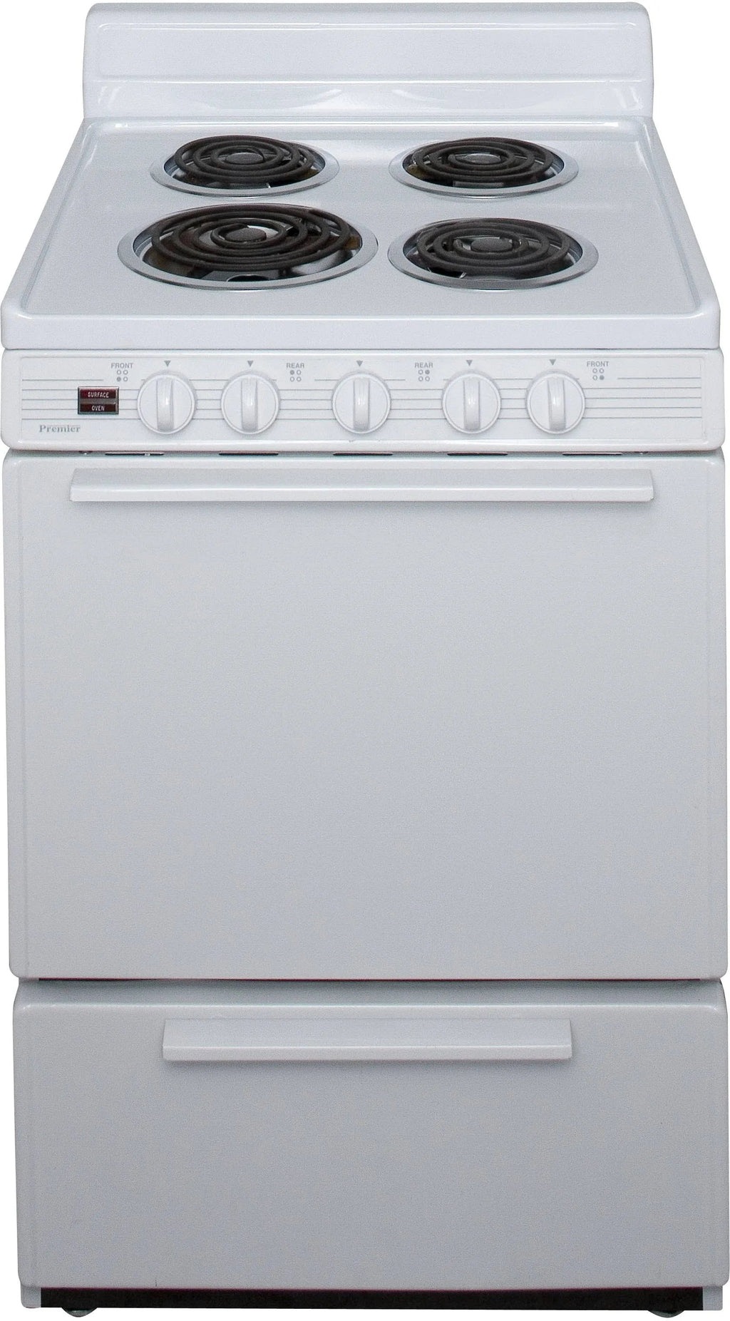Premier 24 Inch Electric Range - White