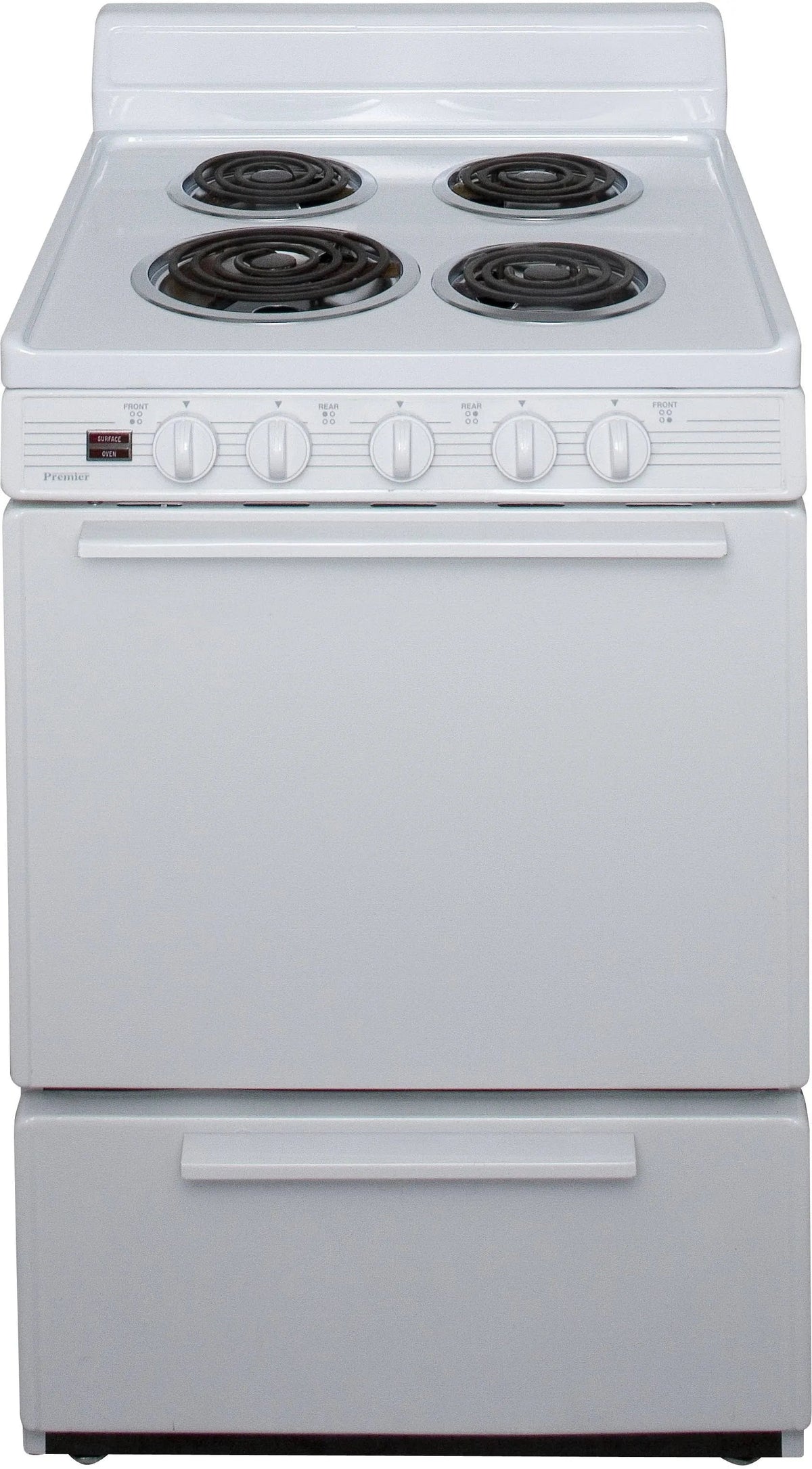 Premier 24 Inch Electric Range - White