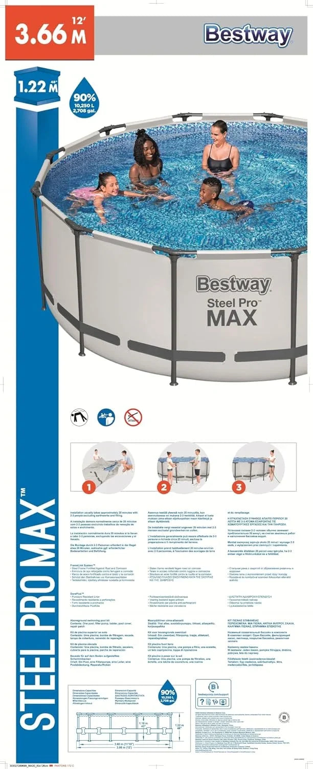 Bestway Steel Pro Max Pool Set 3,66 x 1,22 m - 1056420FRX21