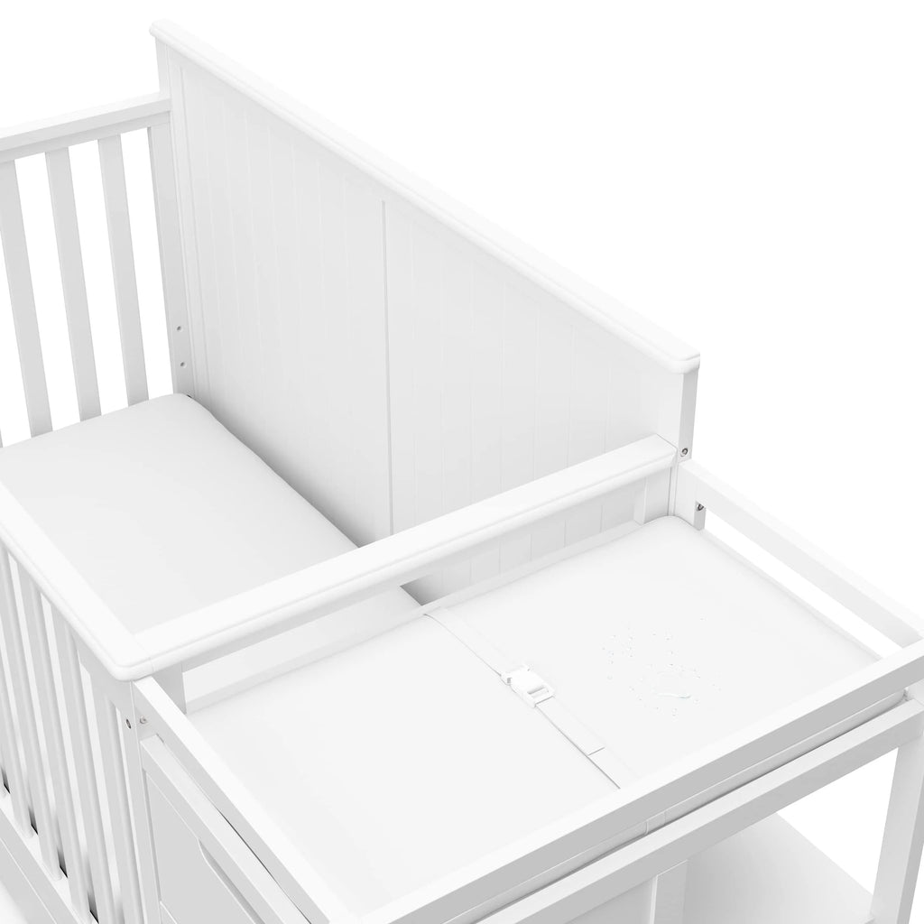 Graco Hadley 5-in-1 Convertible Crib And Changer With Drawer, White - 04586-701