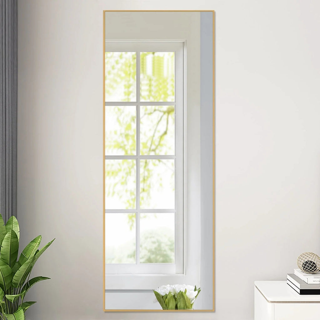 Full Length Wall Mounted Dressing Mirror, 65 in H x 22 in W