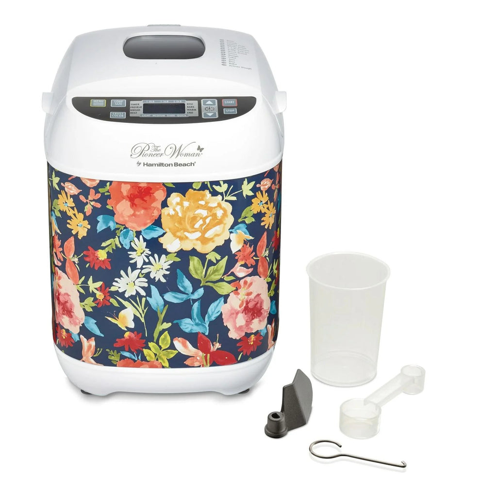 The Pioneer Woman Bread Maker, 14 Settings, 3 Loaf Sizes, Fiona Floral, 16.00 x 10.00 x 10.00 Inches - 29889