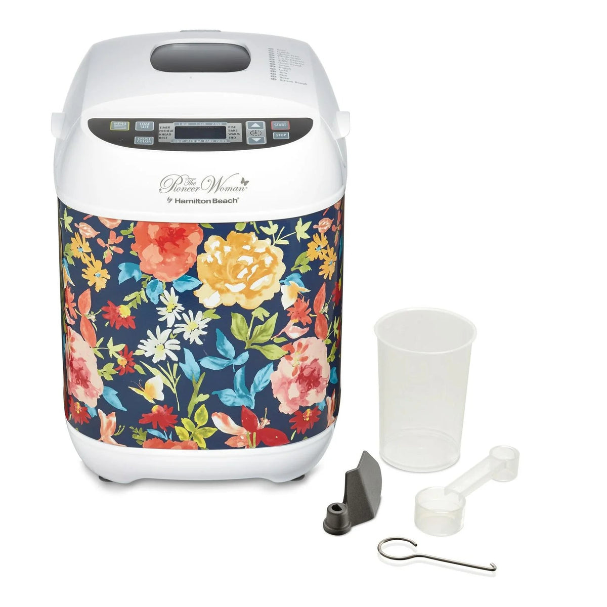 The Pioneer Woman Bread Maker, 14 Settings, 3 Loaf Sizes, Fiona Floral, 16.00 x 10.00 x 10.00 Inches - 29889