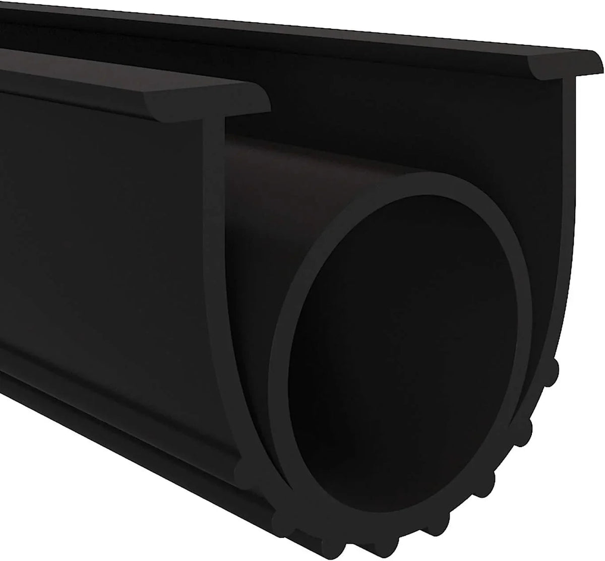 DGSL Garage Door Bottom Rubber Weather Stripping Kit, T-Channel Ends, 5/16 Inches, 3 3/4 Inches Wide