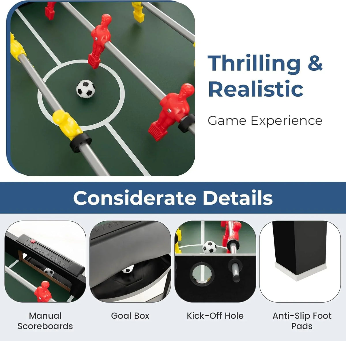 4-In-1 Game Table, 125 Cm X 97 Cm X 83 Cm