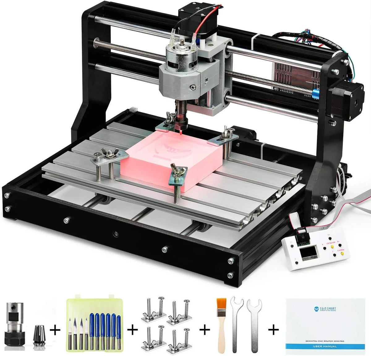 SainSmart Genmitsu CNC Router Kit, 300 x 180 x 45 mm - 3018-PRO