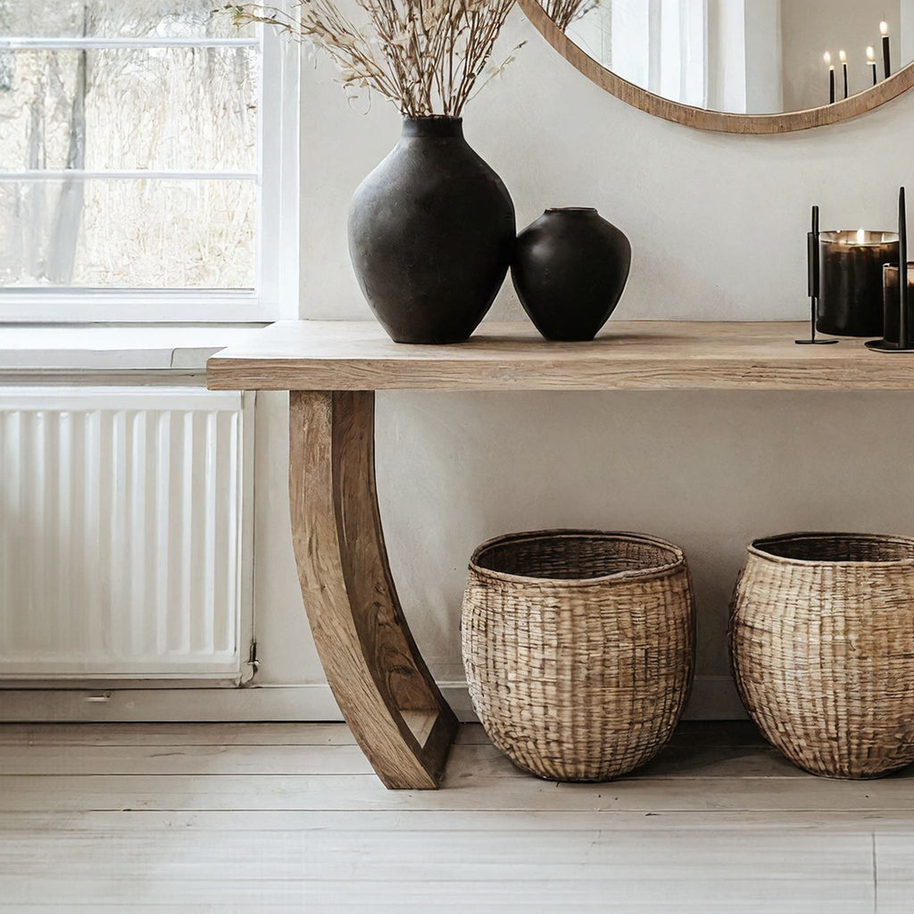Solid Wood Console Table, Modern Entryway and Hallway Accent Table