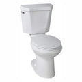 Glacier Bay 2-Piece 1.28 GPF High Efficiency Single Flush Elongated Toilet - White