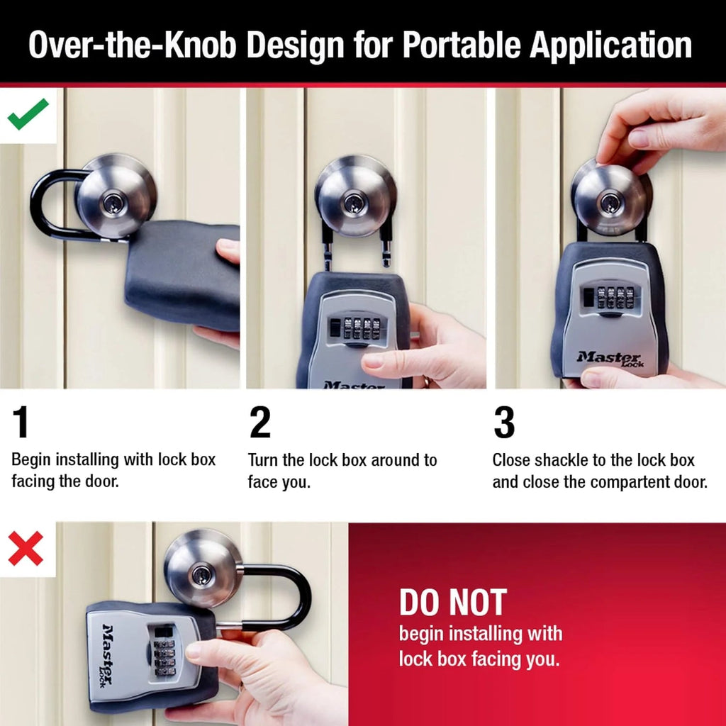 Master Lock Key Lock Box Bundle With SentrySafe Fireproof Waterproof Safe, 1.23 Cubic Feet
