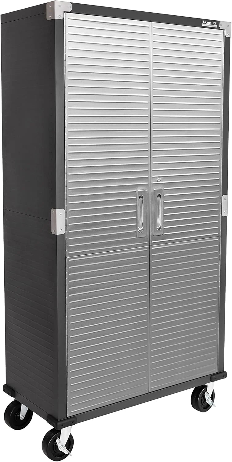 Seville Classics Steel Storage Cabinet, 36 inch W x 18 inch D x 72 inch H - UltraHD