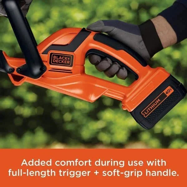 BLACK+DECKER 40V MAX Cordless Hedge Trimmer, 24-Inch - LHT2436