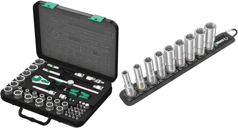 8100 SB 2 Zyklop 3/8 Inch Metric Ratchet Set, 43 Piece - 05003594001