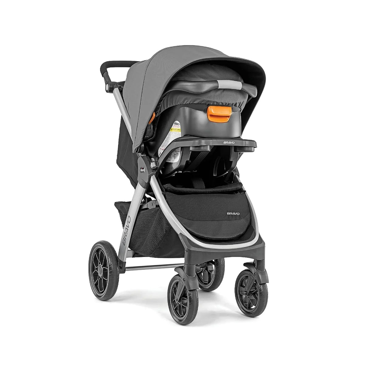 Chicco Bravo Primo Quick-Fold Stroller And KeyFit 35 Zip Infant Car Seat Travel System