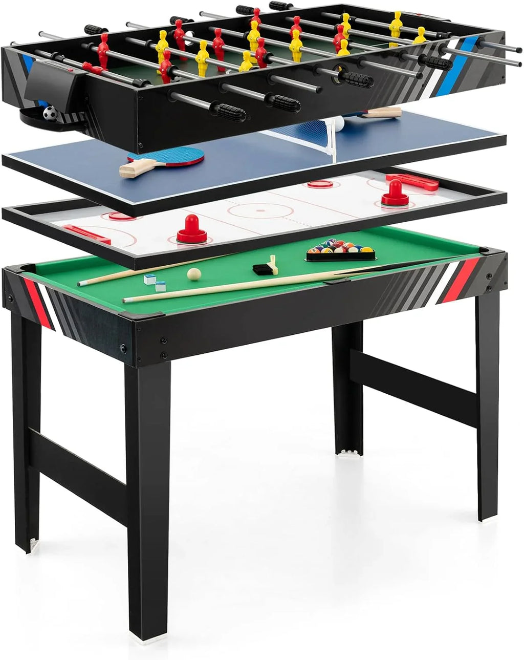 4-In-1 Game Table, 125 Cm X 97 Cm X 83 Cm