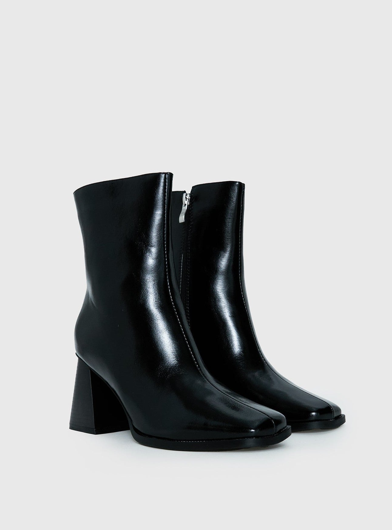 Heeled Ankle Boots Black