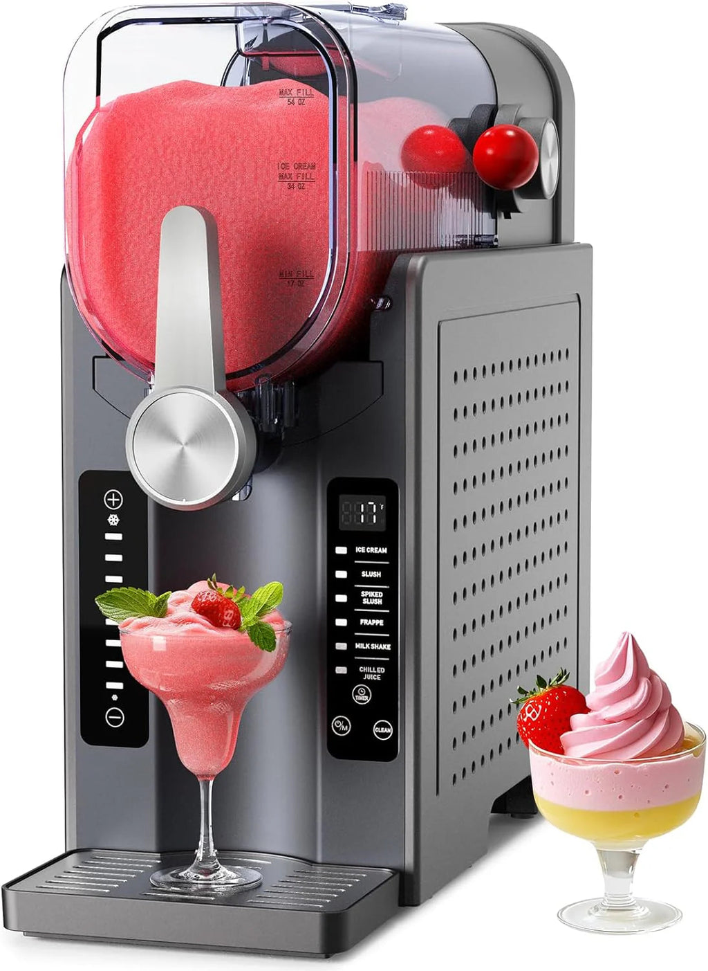 BKPPM Slushie Machine, 70 oz, Gray - SBL-2408