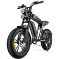 AKEZ Adult Electric Bike 1000W 28 mph 48V 13A 20*4.0in Fat Tire Full Suspension 7-Speed - M20