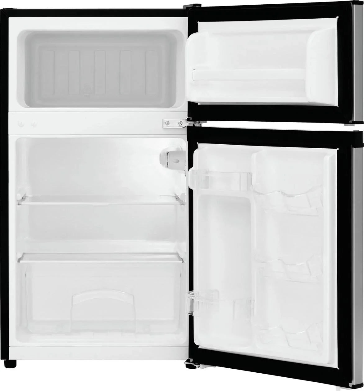 Frigidaire Compact Refrigerator, Stainless Steel, 3.1 Cu Ft