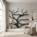 Sculptural Tree Wall Shelf, Branch Floating Bookshelf for Art Studio