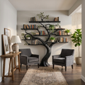 Large Tree Bookshelf, Organic Modern Solid Wood Branch Bookcase