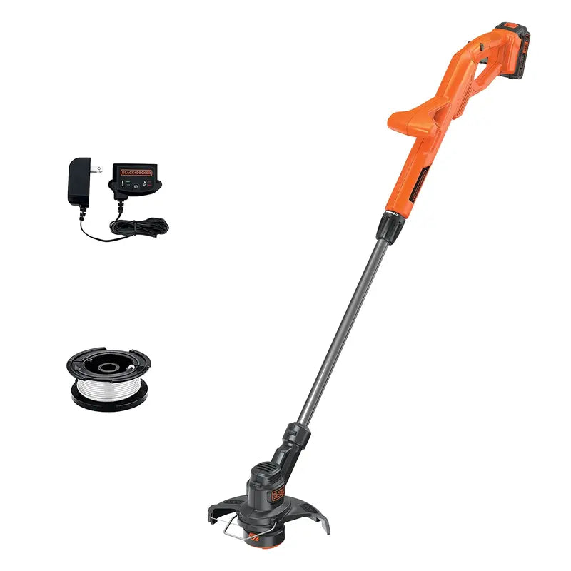 BLACK+DECKER 20V MAX Cordless 10-Inch Trimmer/Edger Kit With AFS And Adjustable Height - LST200