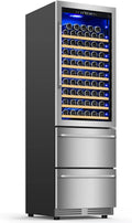 24 Inch Dual Drawer Outdoor Beverage Refrigerator, Stainless Steel - Weather-Proof