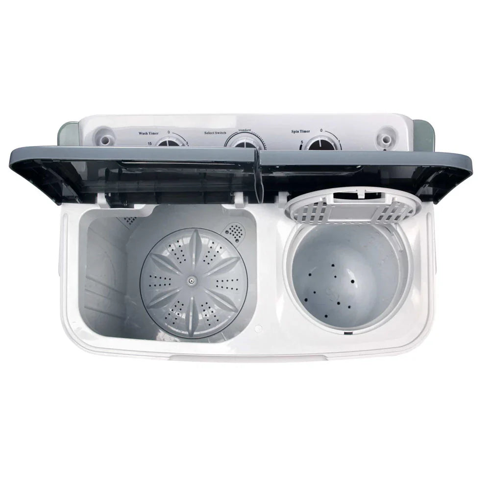 Devanti Twin Tub Portable Washing Machine 5KG - White