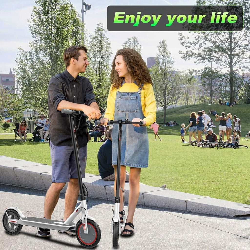 Roinside Electric Scooter, 8.5 in Solid Tires, 350W Motor, Up To 19 MPH, 21-23 Miles - UP12 Plus