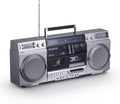 Retro-Style Portable CD Player Boombox With Bluetooth 5.0, FM/AM Radio, USB/SD/AUX, 40W - AI7012