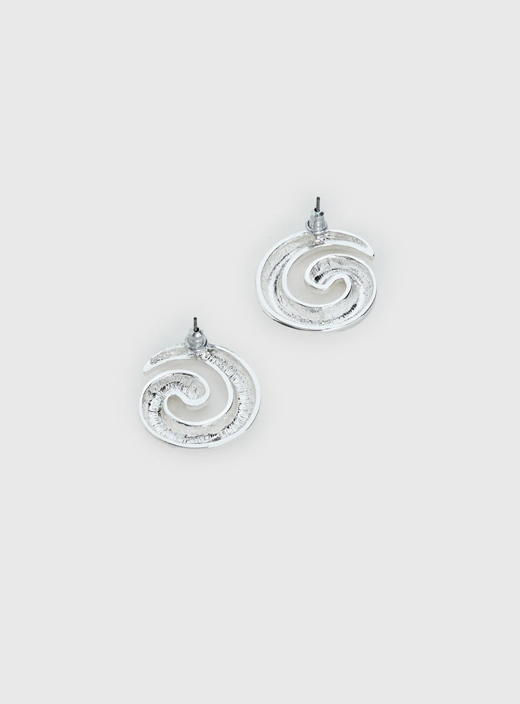 Sold On You Spiral Earrings Silver