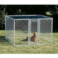 MidWest Homes for Pets Chain Link Outdoor Dog Kennel 6L x 6W x 4H With Sunscreen - K9664