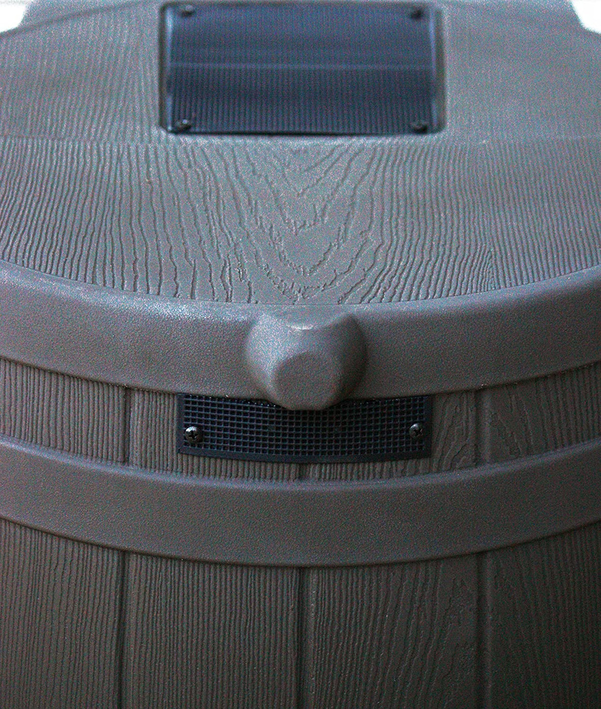 Good Ideas Rain Barrel 50 Gallon Faux Wood Plastic - Rain Wizard 50