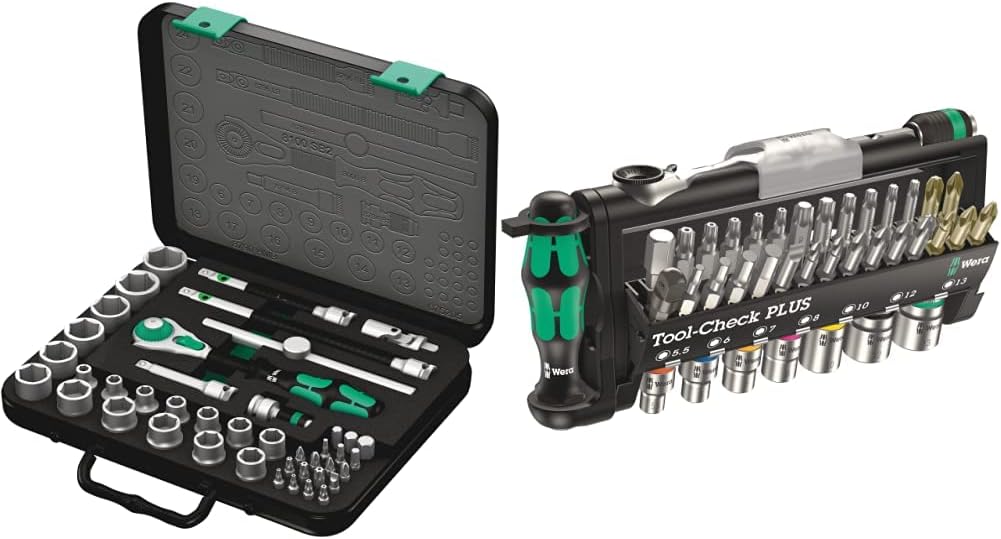 8100 SB 2 Zyklop 3/8 Inch Metric Ratchet Set, 43 Piece - 05003594001