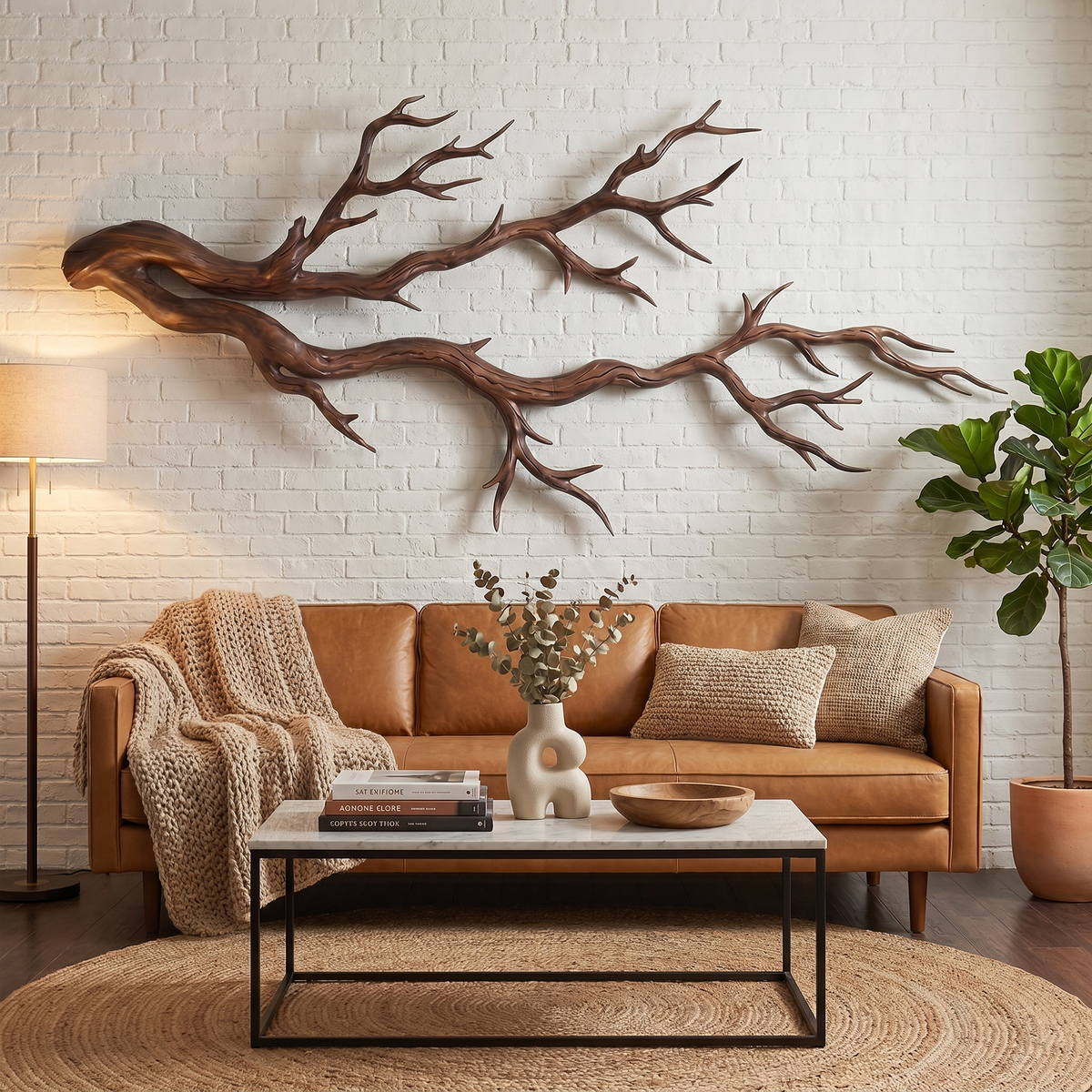 Wood Wall Sculpture, Twisted Tree Root Organic Modern Wall Art