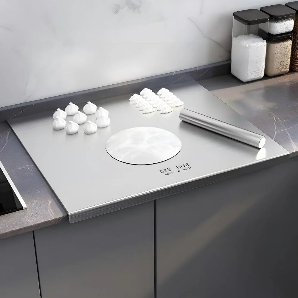 Chisida 316 Stainless Steel Cutting Board, 39.37 x 22.83in - 316BXGZB-US-888