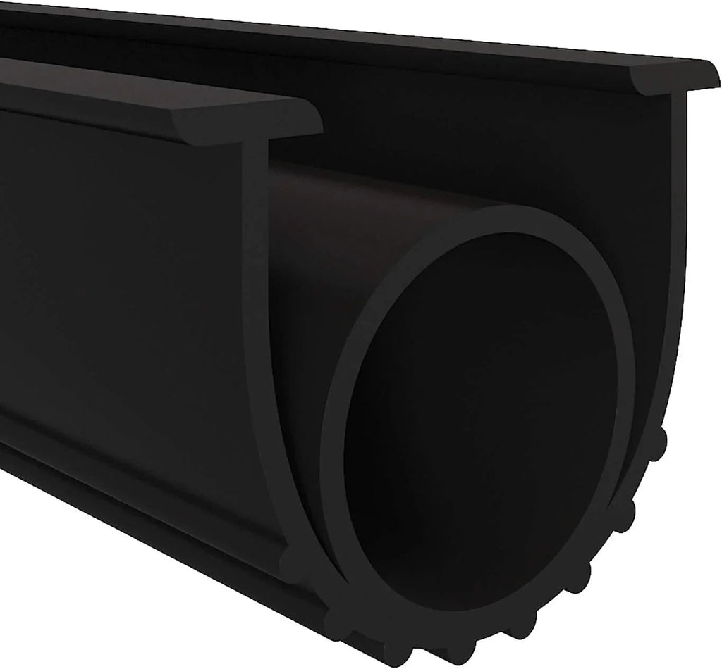 DGSL Garage Door Bottom Rubber Weather Stripping Kit, T-Channel Ends, 5/16 Inches, 3 3/4 Inches Wide