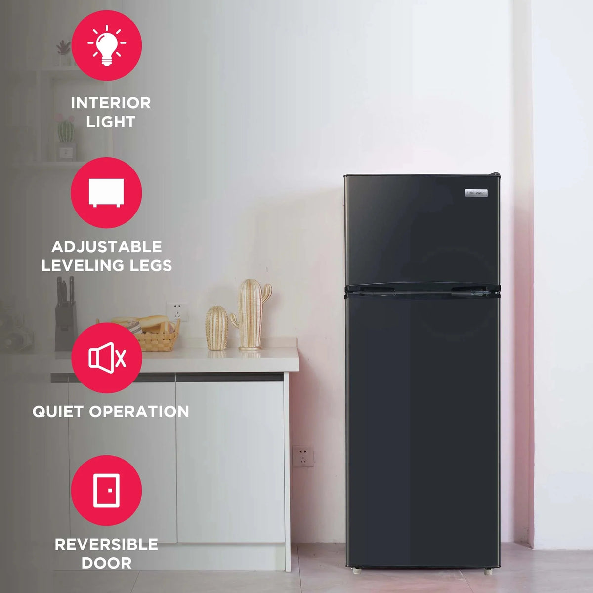 Frigidaire 7.5 Cu. Ft. Top Mount Refrigerator - Black