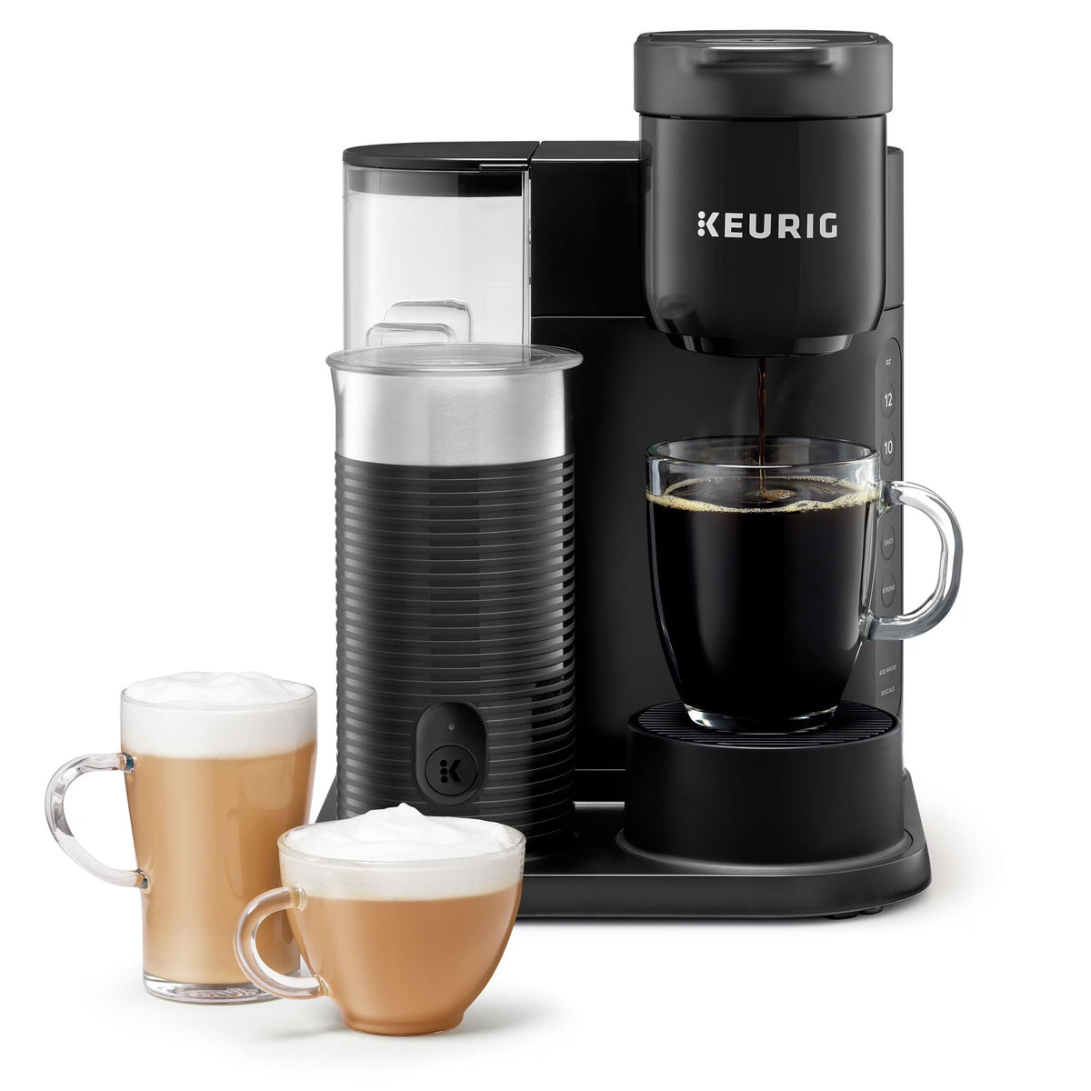 Keurig K-Cafe Essentials Single Serve K-Cup Pod Coffee Maker With Milk Frother, Black