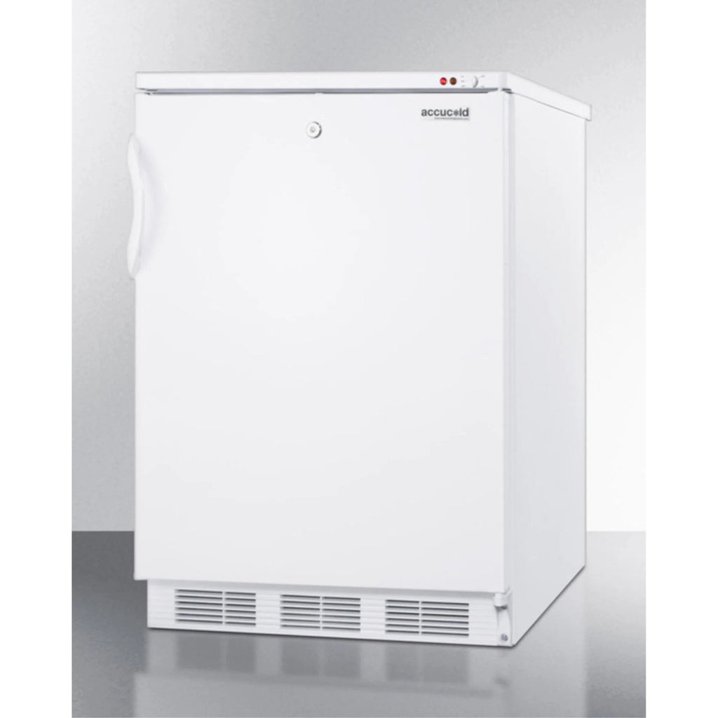 Undercounter Medical All-Freezer -25 C Capable, White, Front Lock