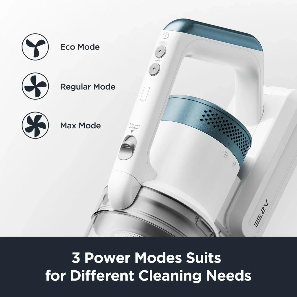 Eureka RapidClean Pro Cordless Stick Vacuum, 250W, 40 Minutes, White - NEC280TL