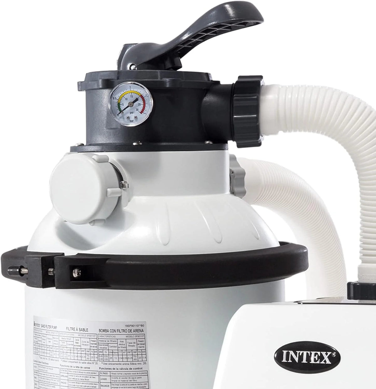 Intex Krystal Clear 16 Inch 3,000 GPH Above-Ground Pool Sand Filter Pump - 26651EG